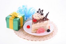 cake and gift