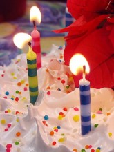 CANDLES ON CAKE