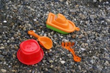 toys on beach