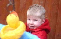 boy and duck