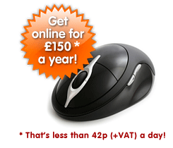 Get your business website online for just £150 a year!