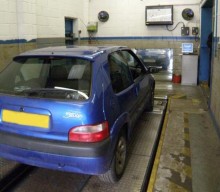 car on lift