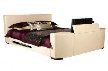 white tv bed