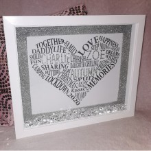 glitter heart