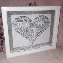 glitter heart